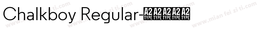 Chalkboy Regular字体转换